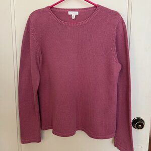 100% Pima Cotton - Size M - Dusty Pink - Charter Club Crew Neck Sweater